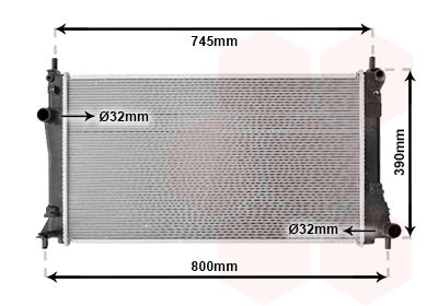 VAN WEZEL Radiators, Motora dzesēšanas sistēma 27002249